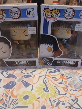 Demon Slayer Duo (Yahaba And Susamaru) Funko Pops .